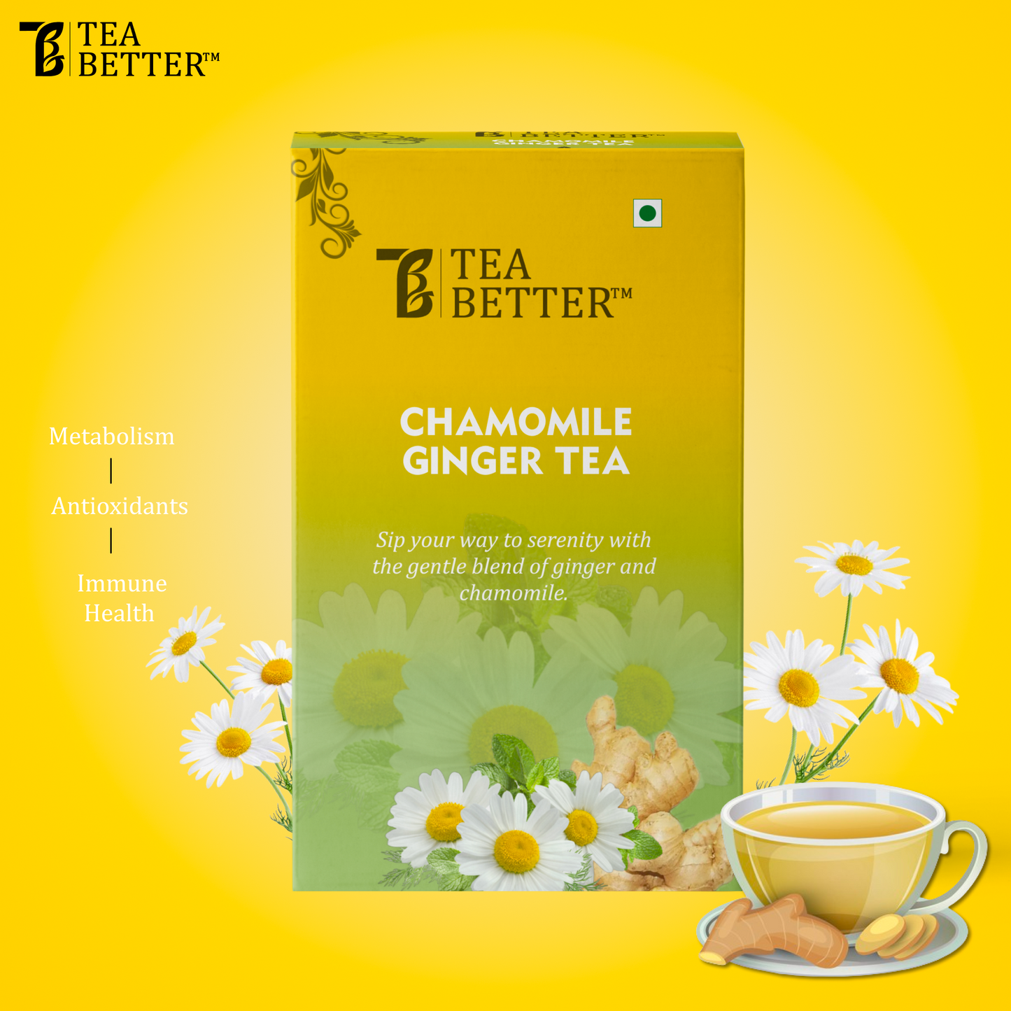 Ginger Chamomile Green Tea 100g