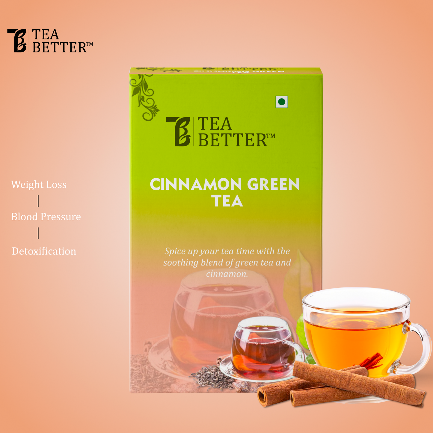 Green Tea with Cinnamon Spice 100g