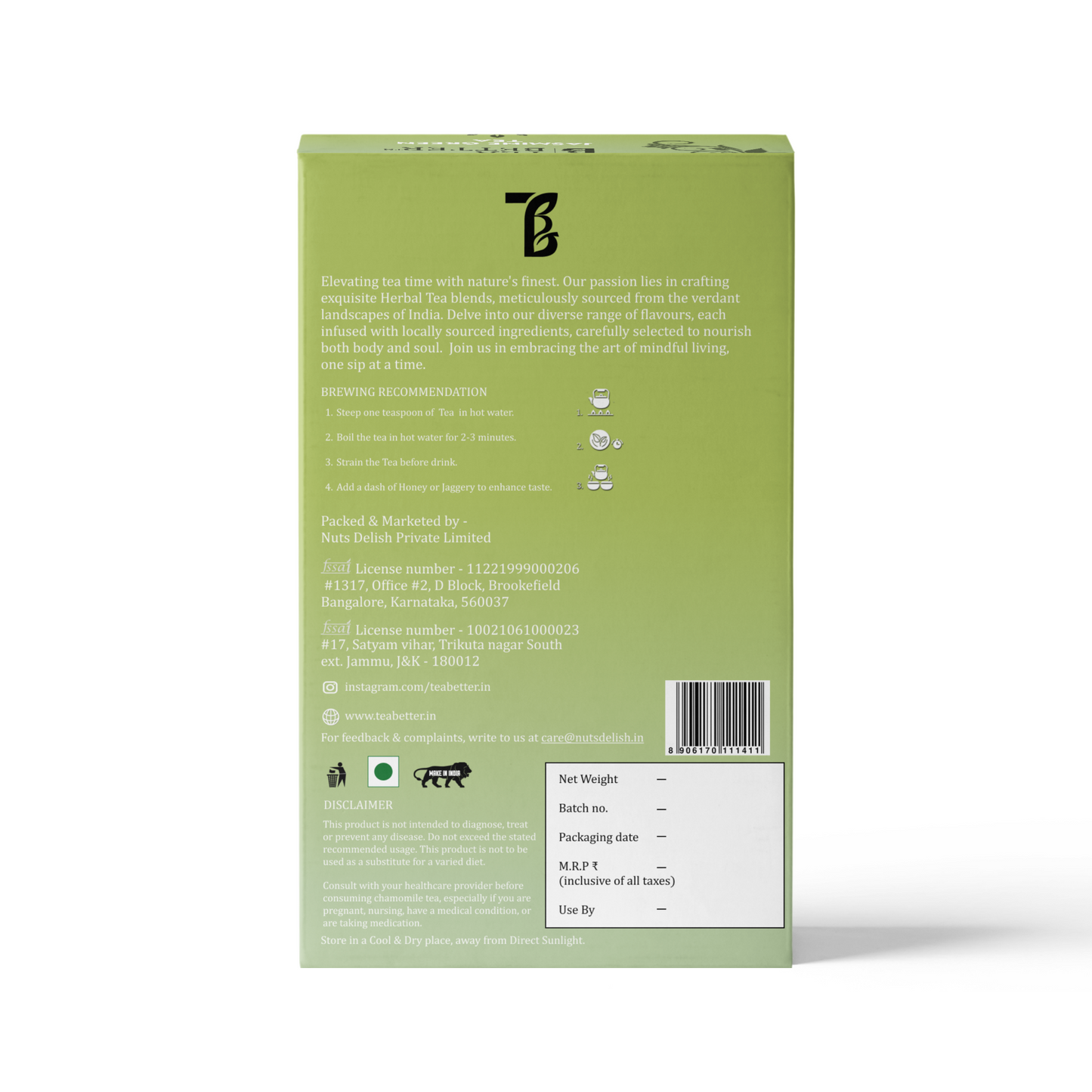 Jasmine Green Tea 100g