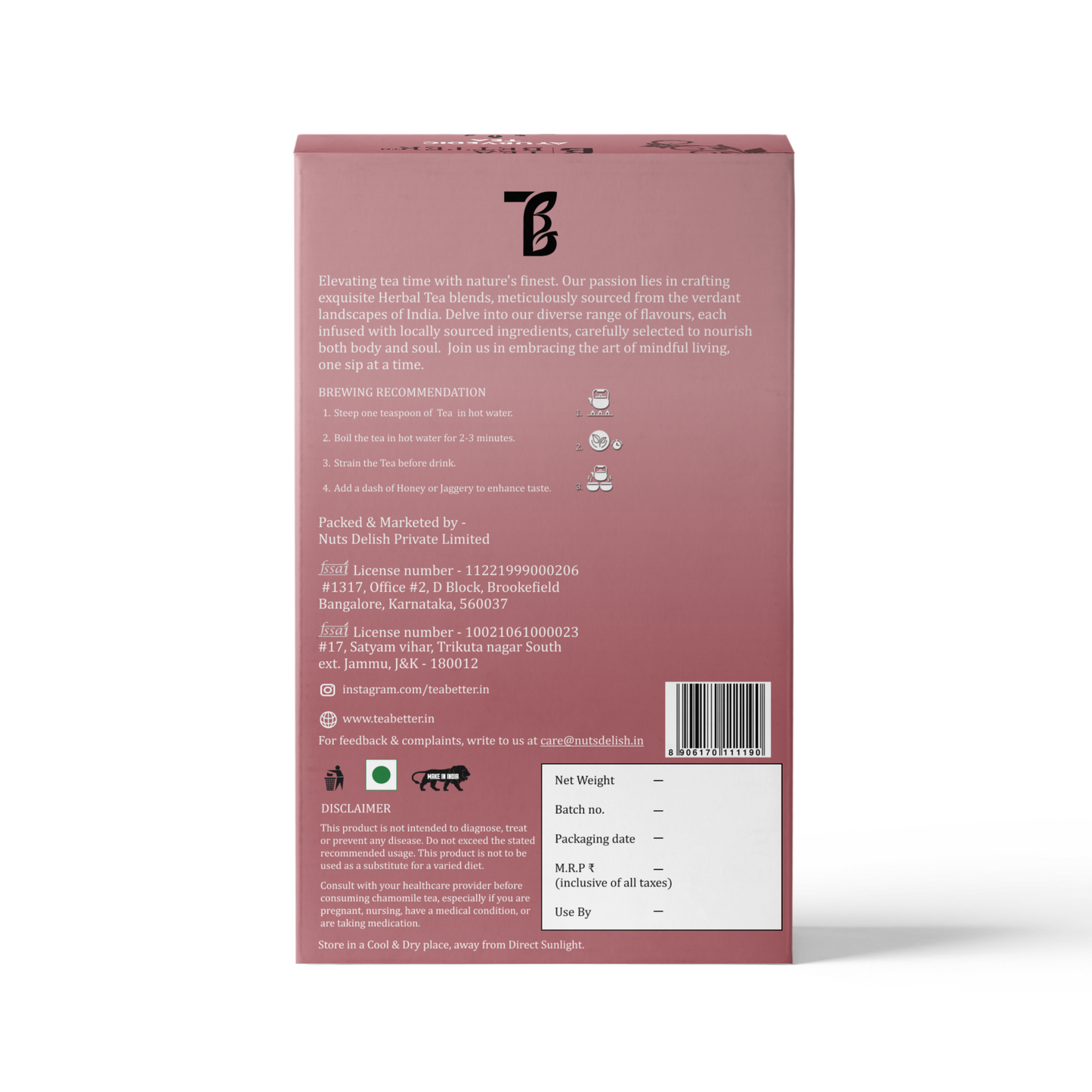 Ayurvedic Tea 100g