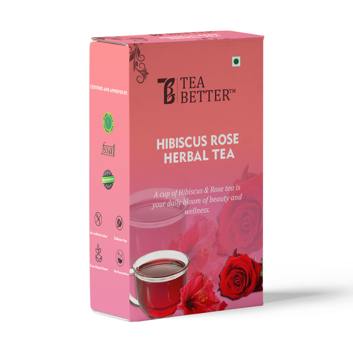 Hibiscus & Rose Flavour Green Tea 100g