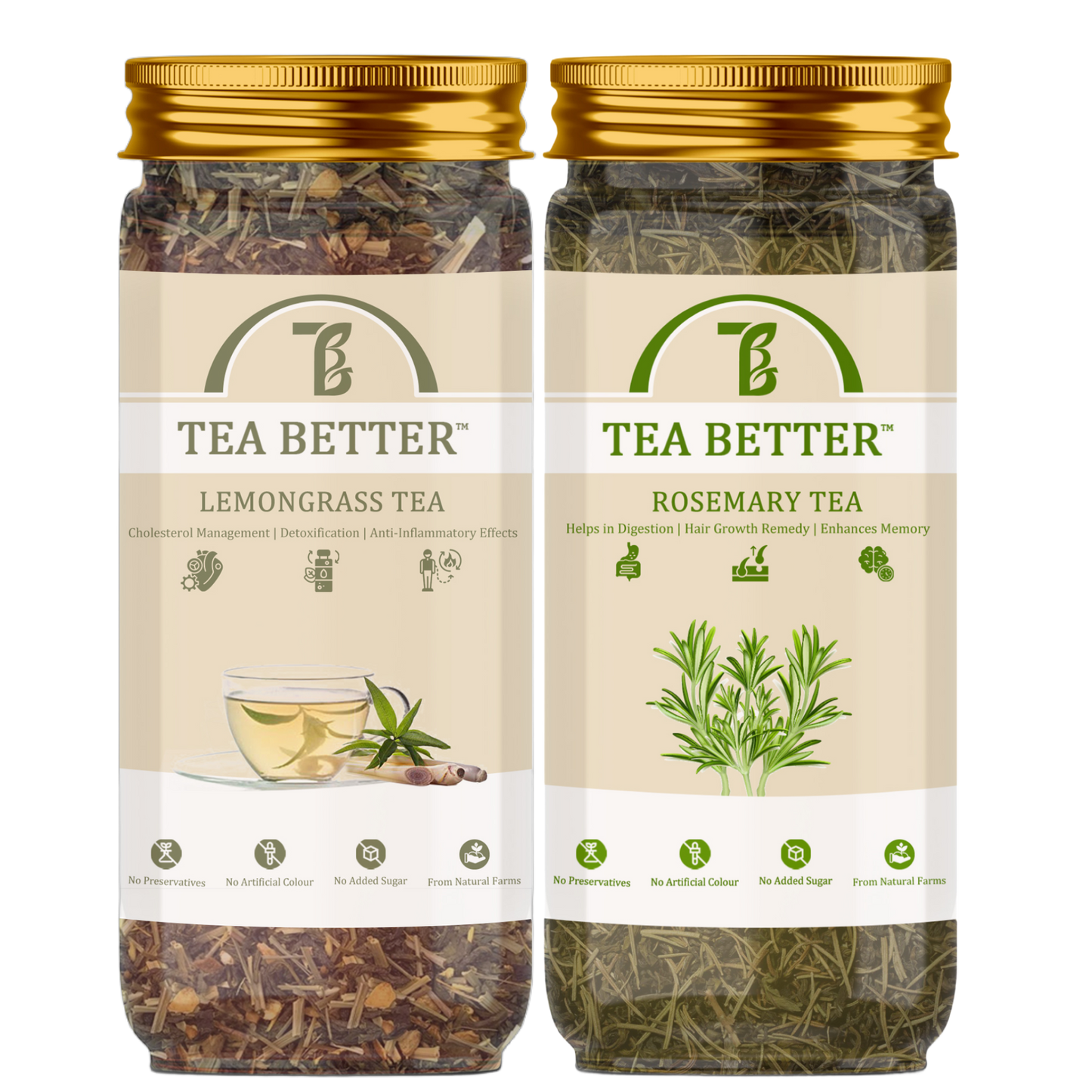 Lemongrass & Rosemary Tea Leaves Combo