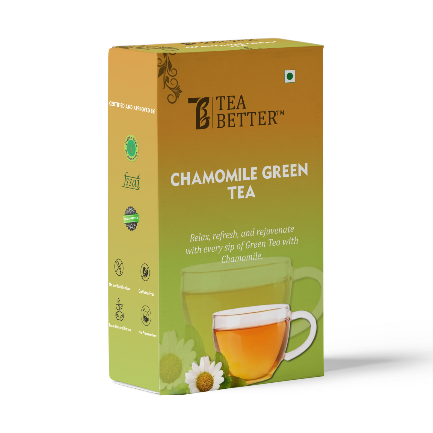 Green tea with chamomile Flavour