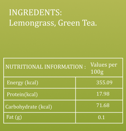 Lemongrass Green Tea 100g