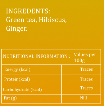 Hibiscus Tea Ginger Flavour 100g