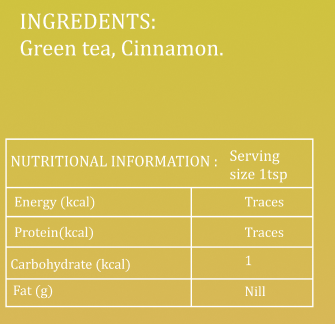 Green Tea with Cinnamon Spice 100g