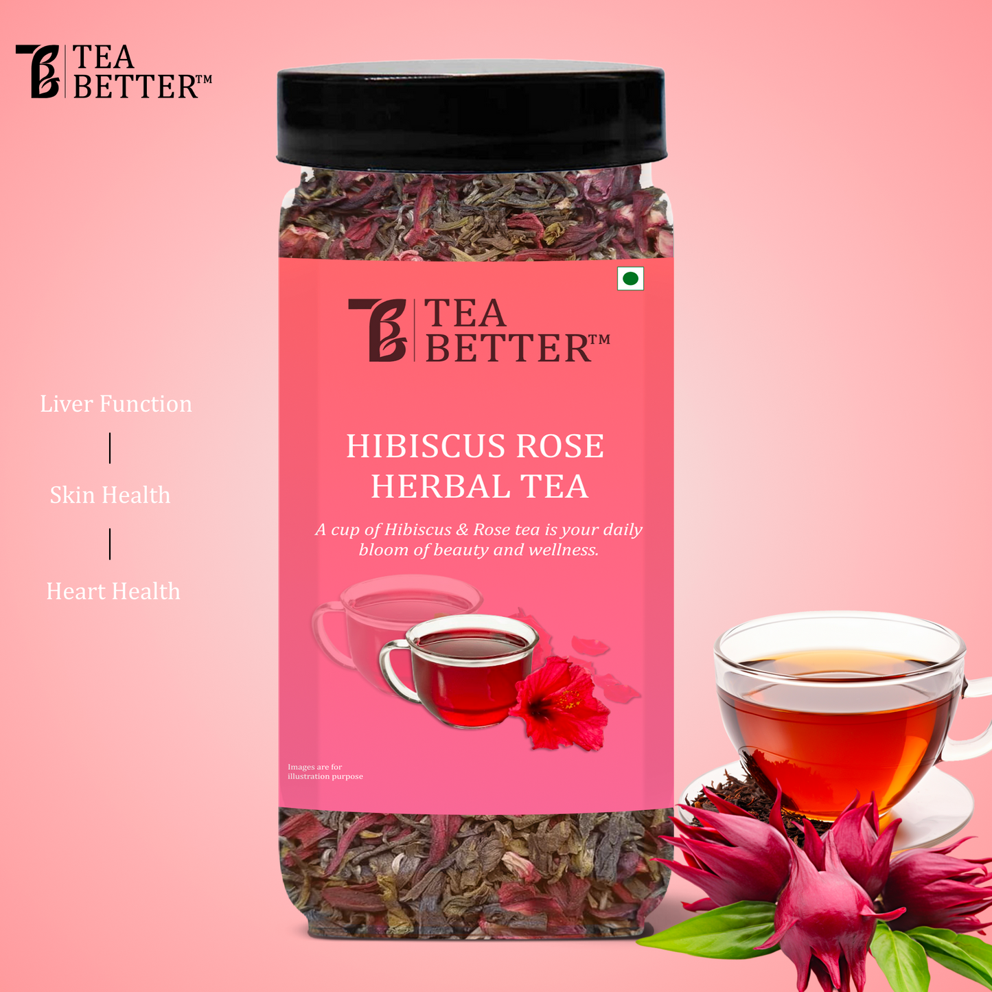 Hibiscus Rose Green Tea