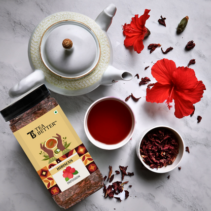 Rose Flower and Hibiscus Flower Tea combo
