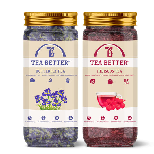 Butterfly Pea and Hibiscus Tea Combo