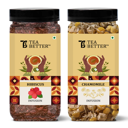 Hibiscus Flower Tea & Chamomile Tea Combo