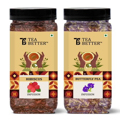 Butterfly Pea and Hibiscus Tea Combo