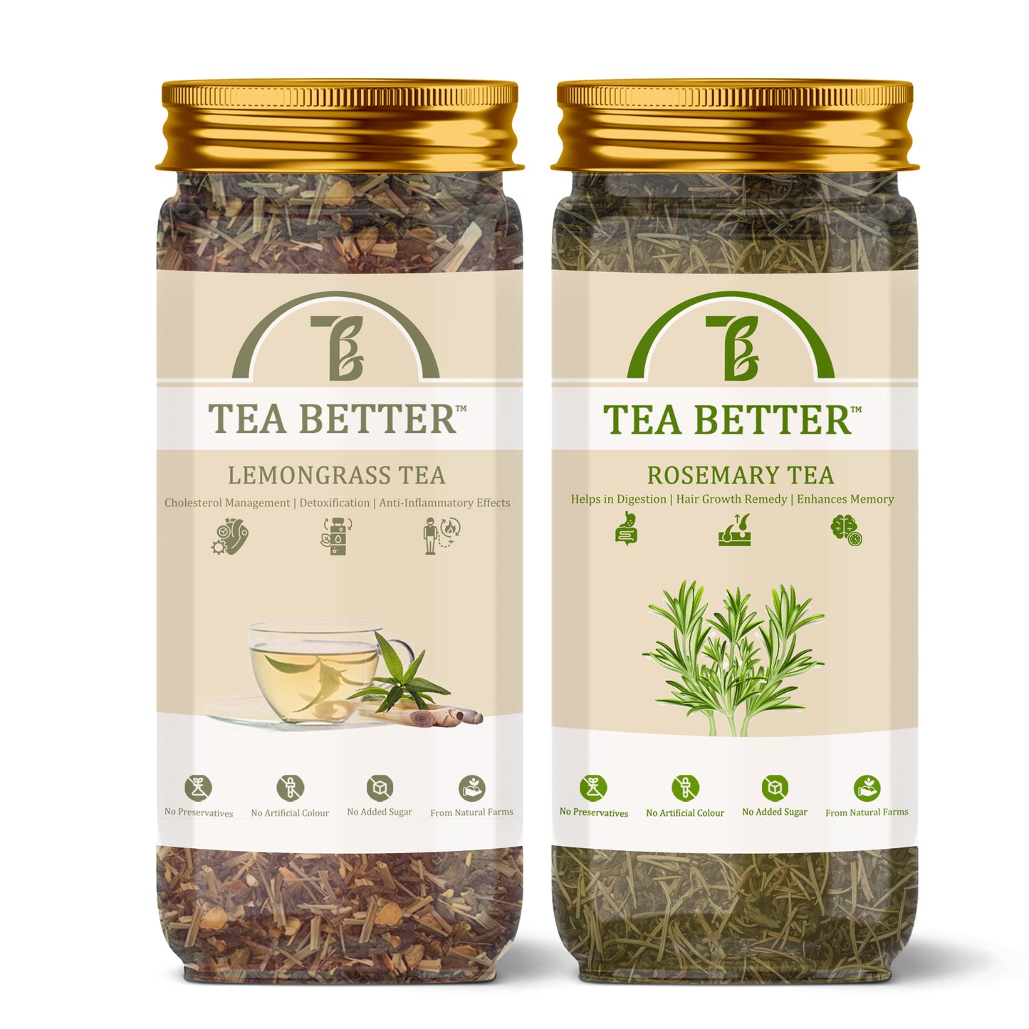 Lemongrass & Rosemary Tea Leaves Combo